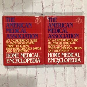 The American Medical Association Home Medical Encyclopedia 2 Hardcover Books